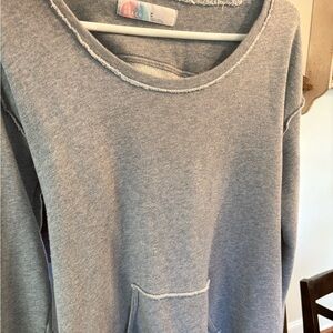 Gray Distressed Sweatshirt